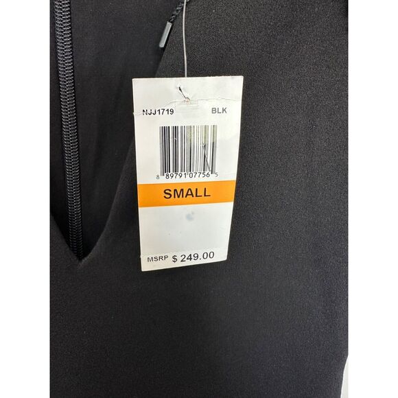 Nookie Mendez Fringe Glam Evening Bodycon Dress NWT Black size Small - Picture 3 of 10